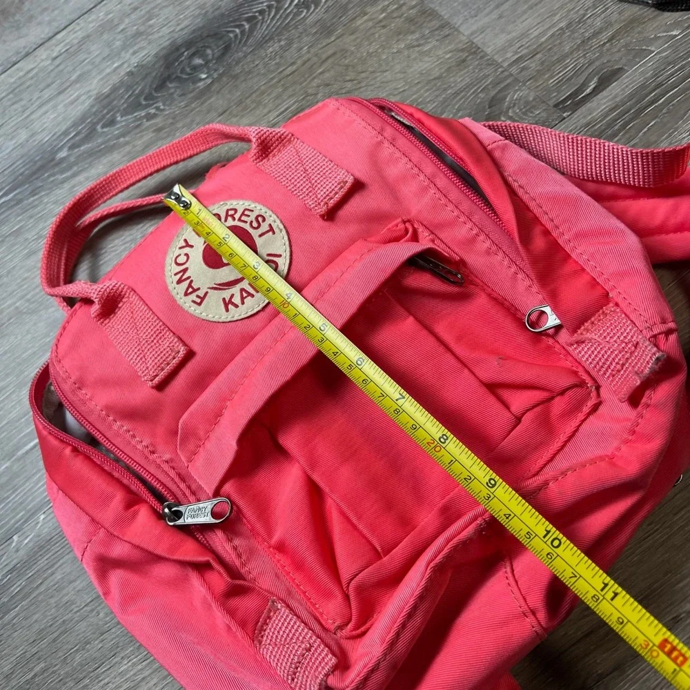 Kalidi Fancy Forest Backpack Mini Unisex Pink Canvas School Travel Bag